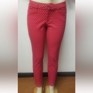 Old Navy Daisy Rebellion Red & Navy 2 Pocket Cropped Jean's  Sz - 8